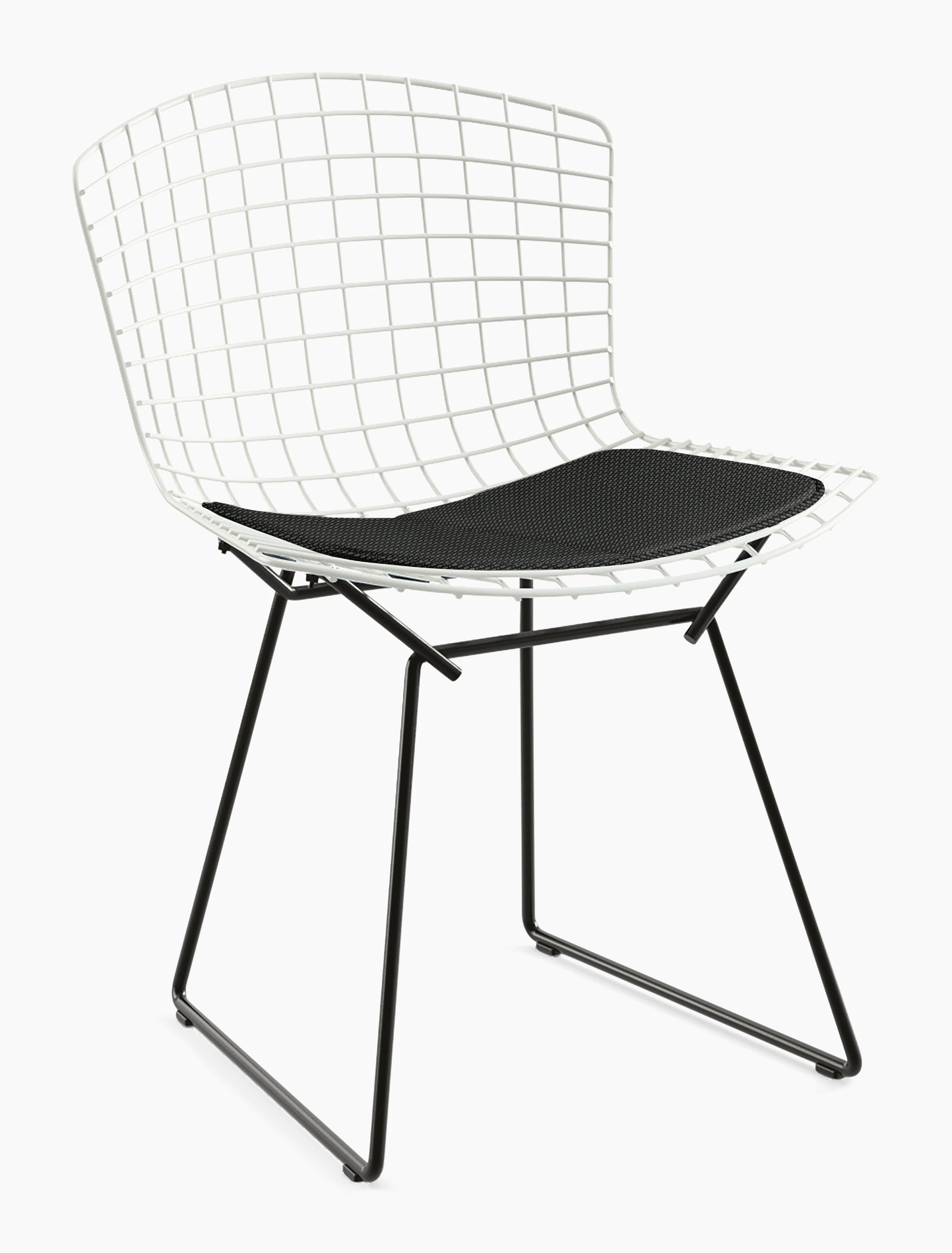 Bertoia Two-Tone Side Chair with Seat Pad