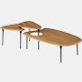 Cyclade Table, Family in oak