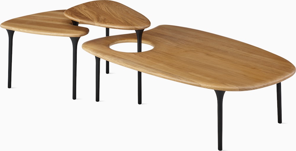 Cyclade Table, Family in oak