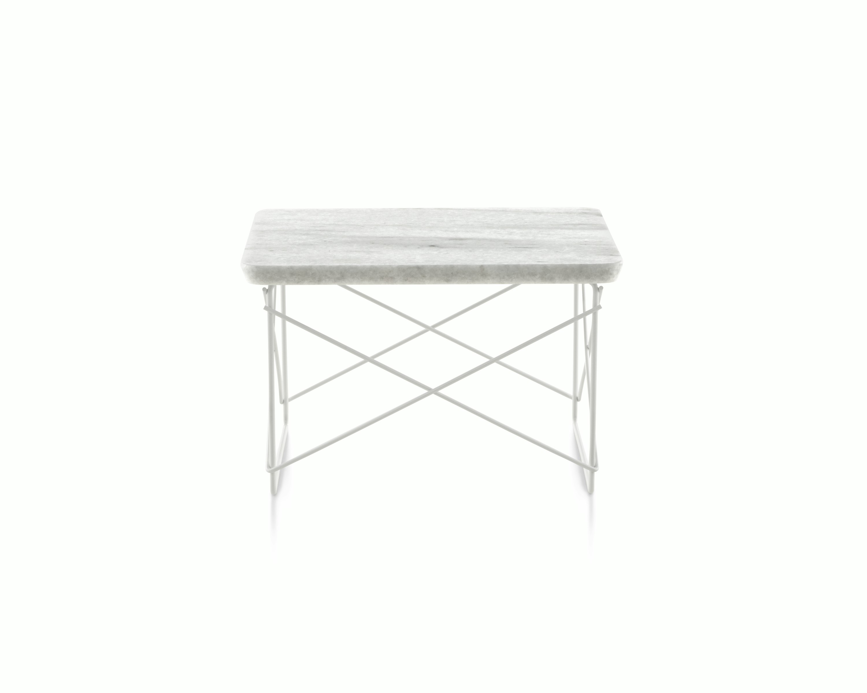 Eames Wire Base Low Table, Marble