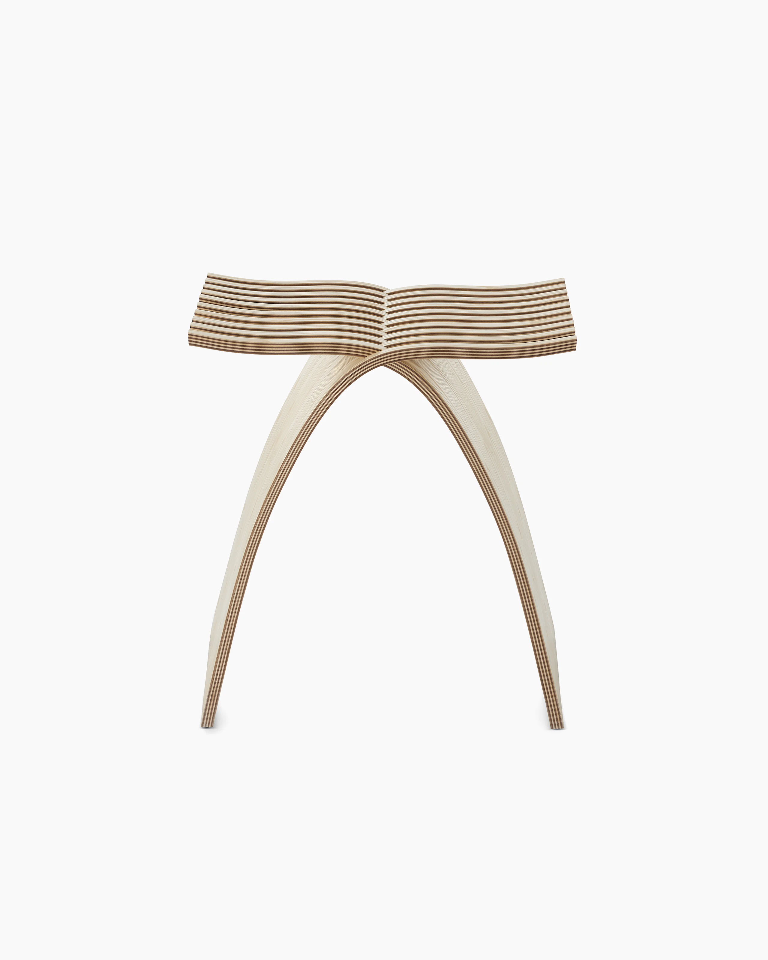 A Capelli Stool viewed from the front.