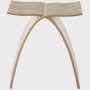 A Capelli Stool viewed from the front.