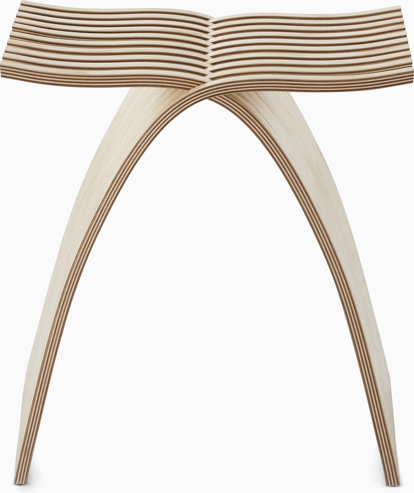 A Capelli Stool viewed from the front.