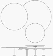 Grasshopper Triple-Top Coffee Table