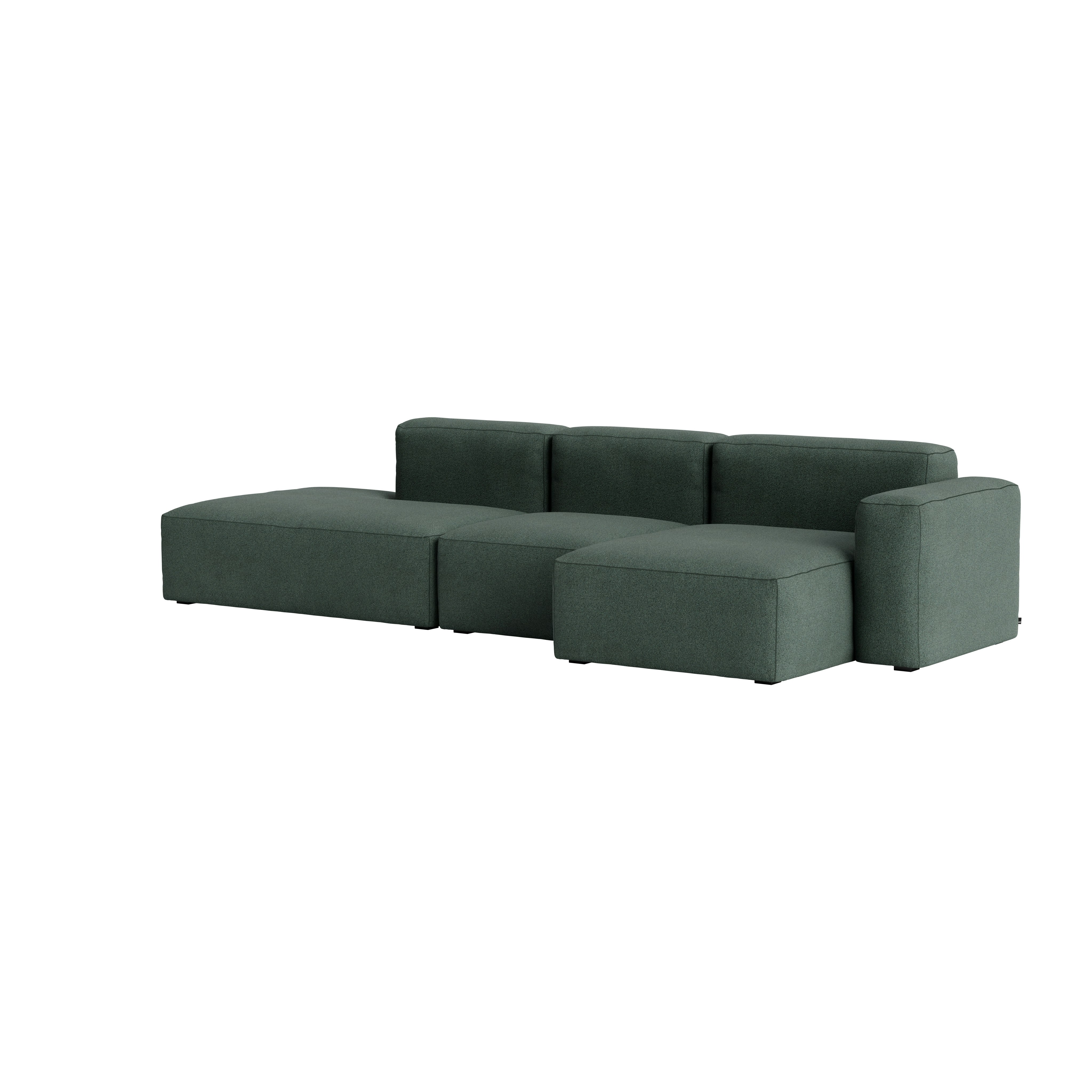 Mags SL Wide Sectional Chaise - Right, Pecora, Green