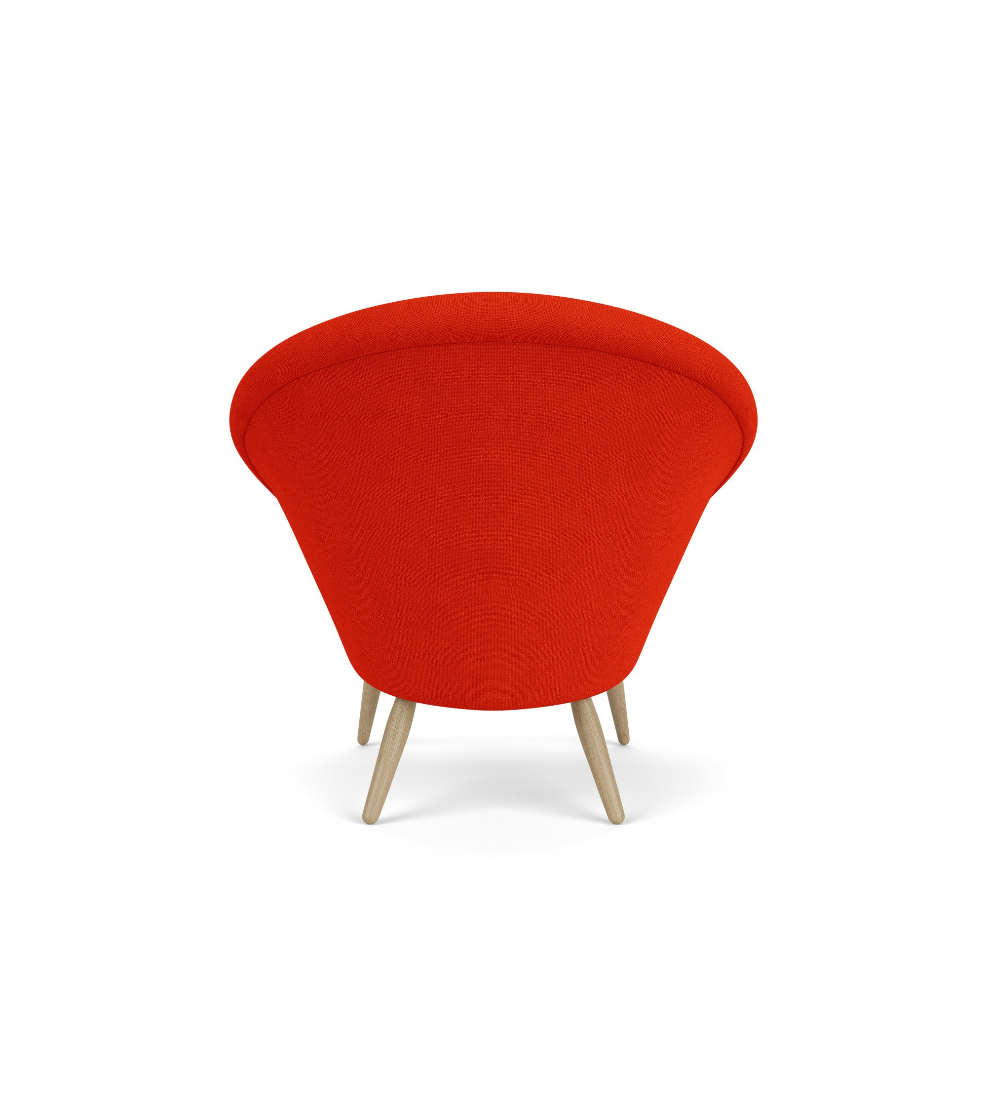 Oda Lounge Chair in Natural Oak,  Hallingdal 65,  Red