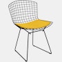 Bertoia Side Chair- Seat Pad, Black, Prairie, Sunflower