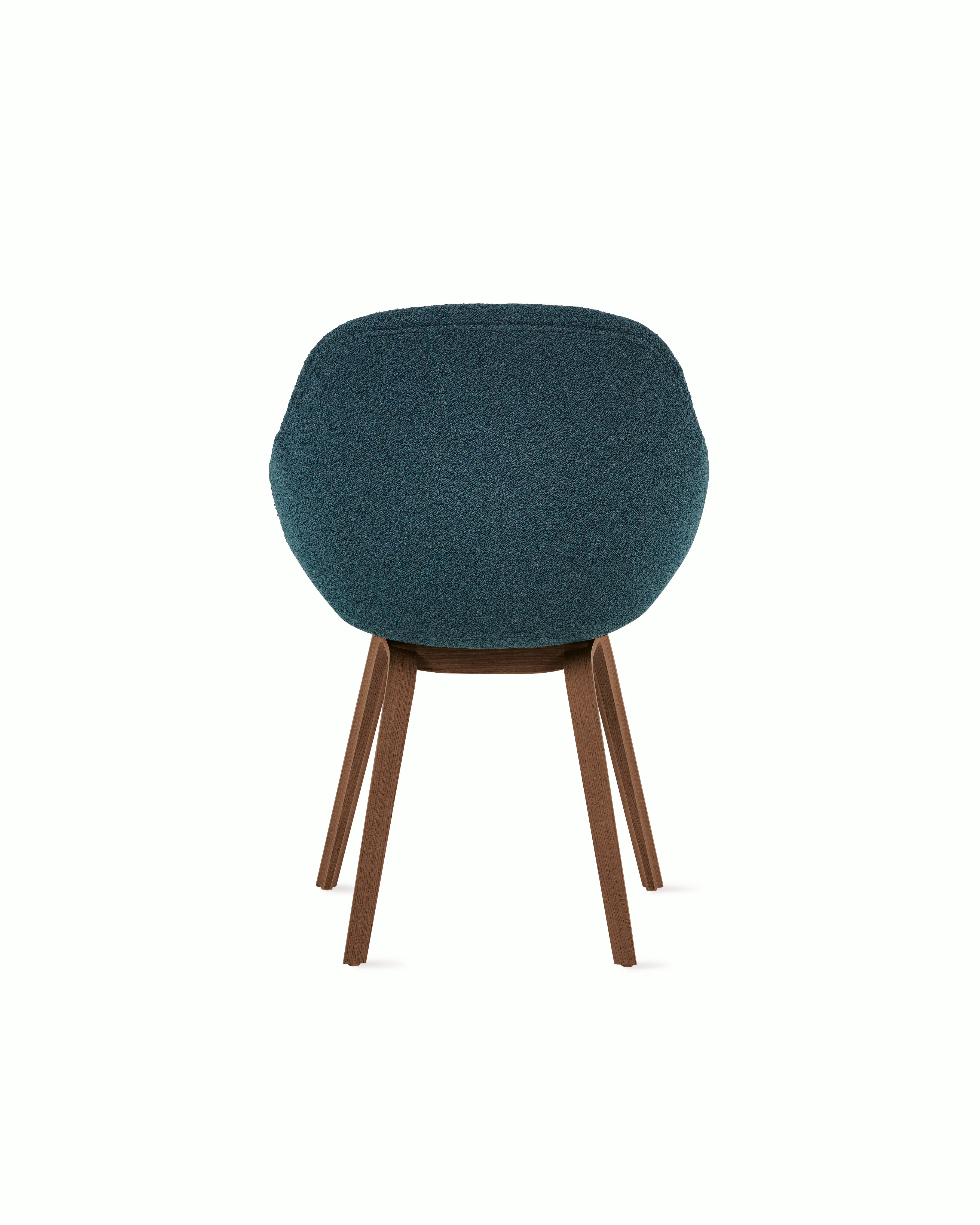 AAC 123 Soft Mono About A Chair Upholstered Armchair Wood Base