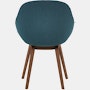 AAC 123 Soft Mono About A Chair Upholstered Armchair Wood Base