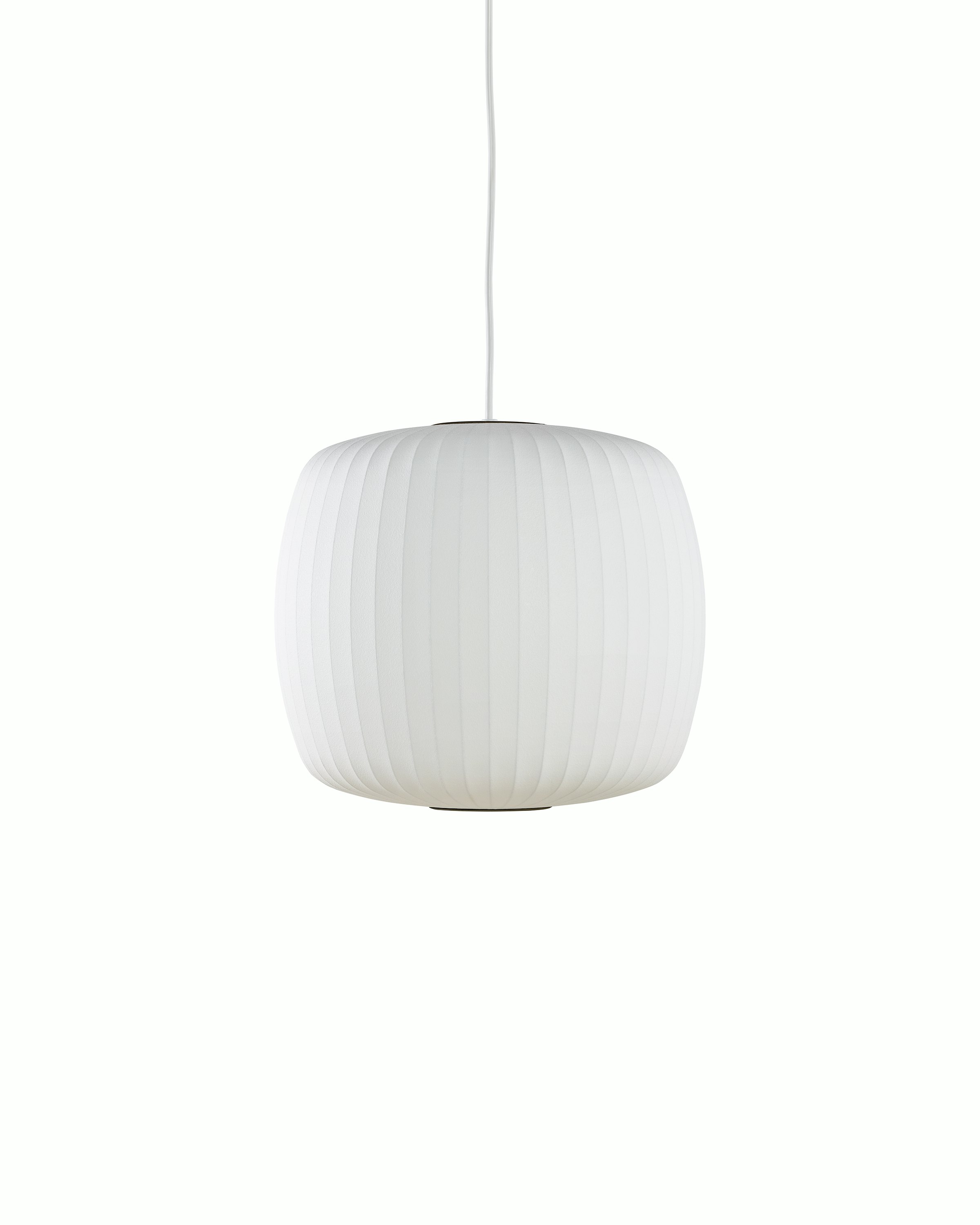 A Roll shaped Nelson Bubble Lamp Pendant.