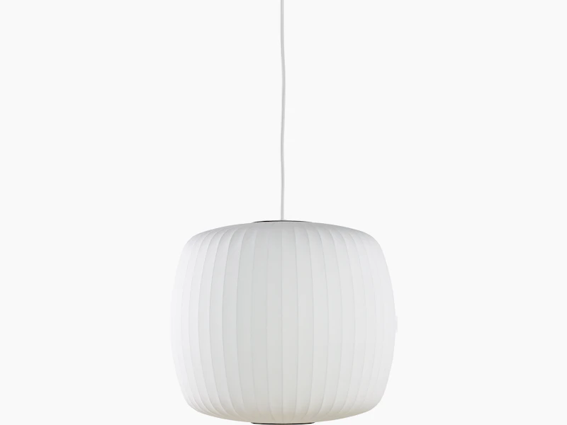 A Roll shaped Nelson Bubble Lamp Pendant.