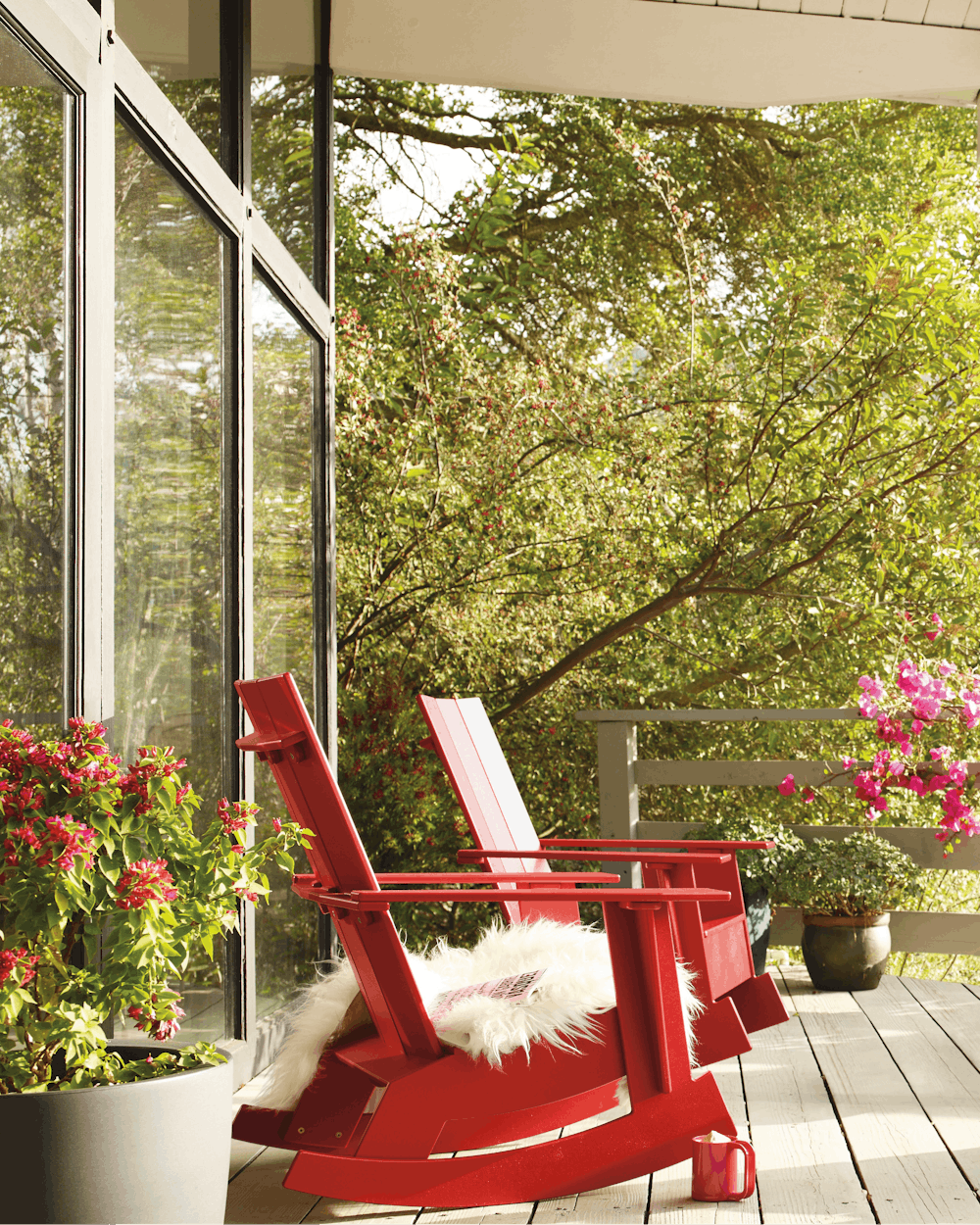 Adirondack Rocker Red