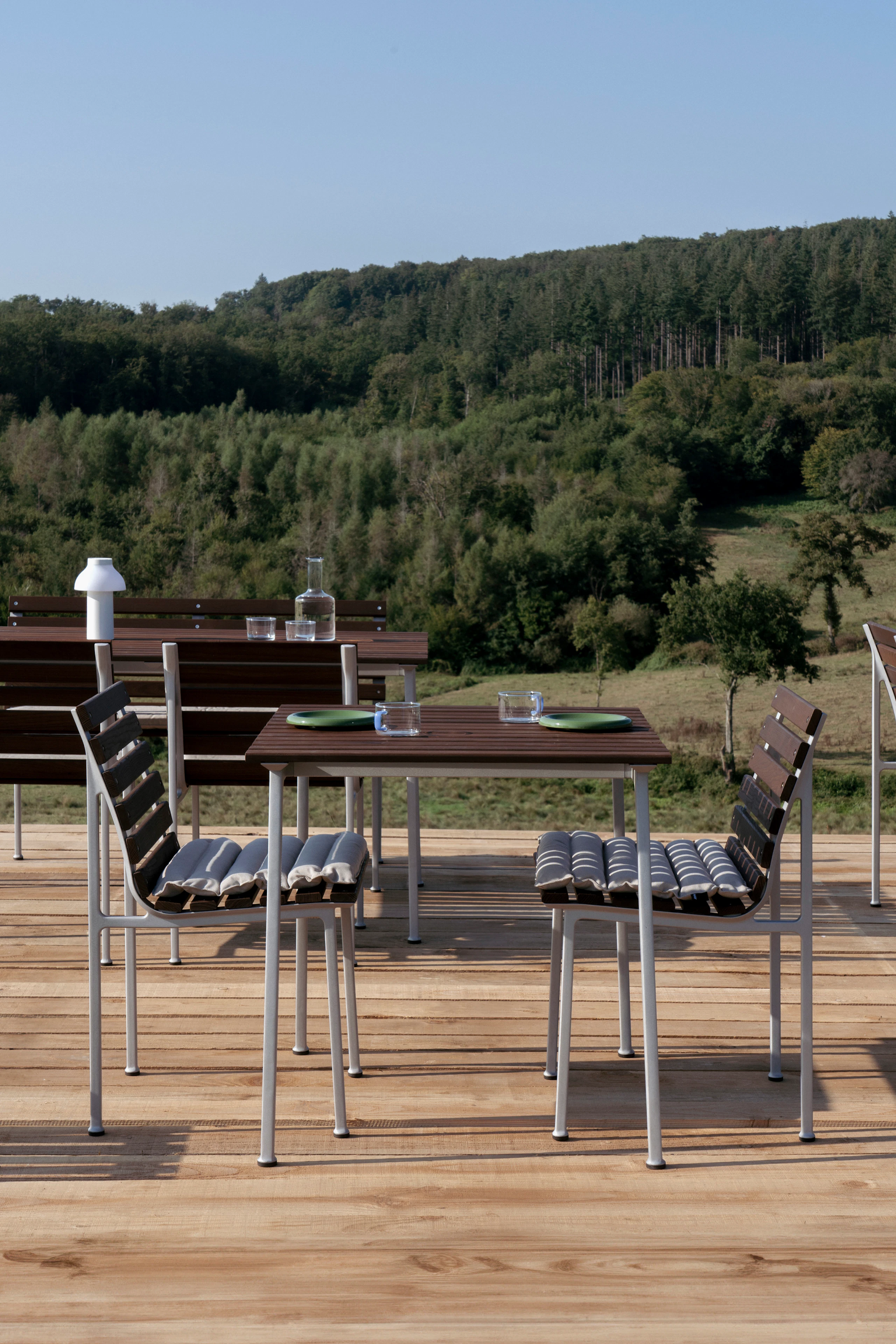 Traverse Side Chair - Heat Treated Ash, Lacquered Aluminum Frame