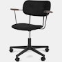 Co Veneer Task Chair in black