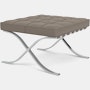 Barcelona Stool - Chrome, Acqua Leather, Aquitania