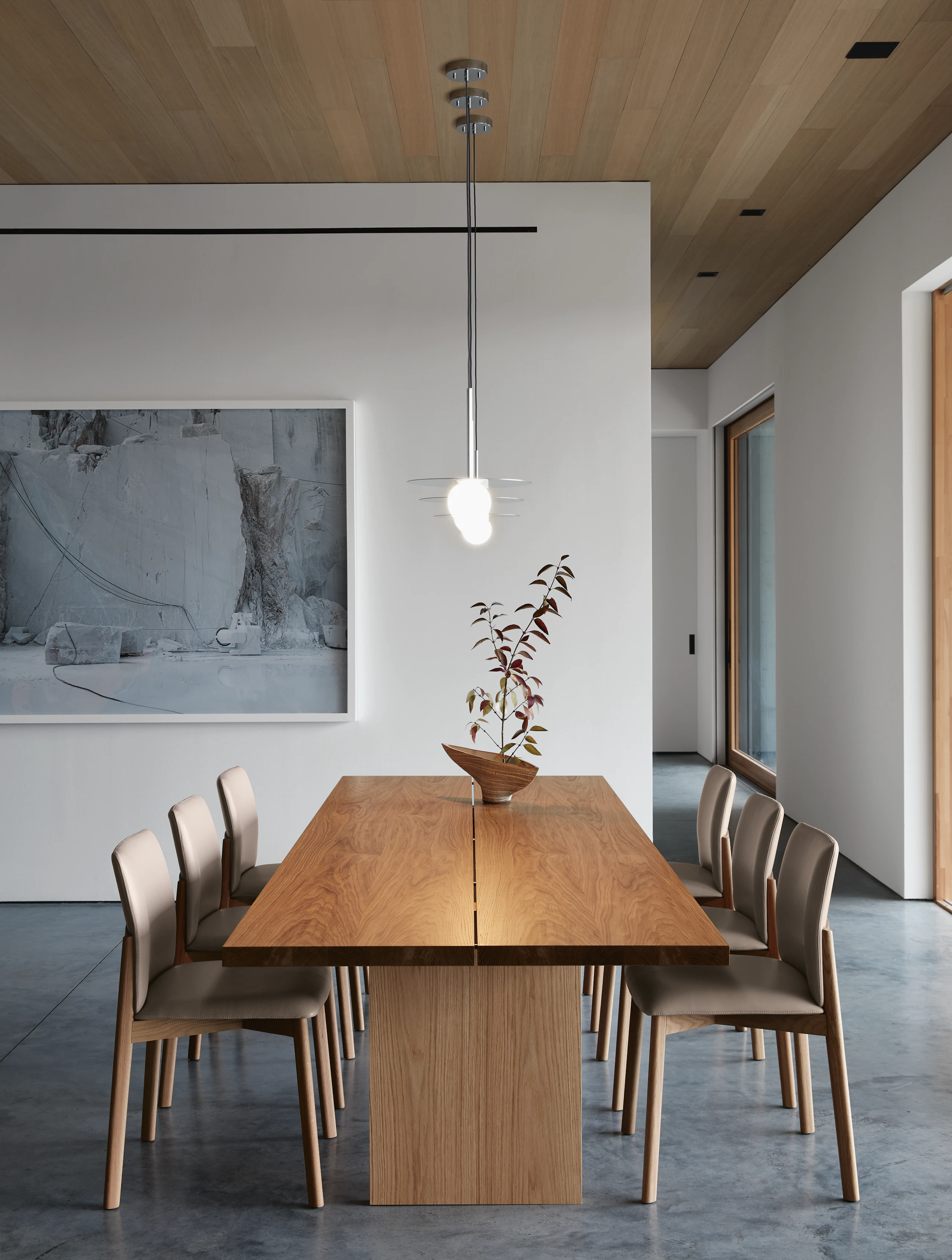 Gather Table 116 with Contour Chairs