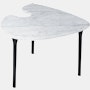 Cyclade Table, mid marble