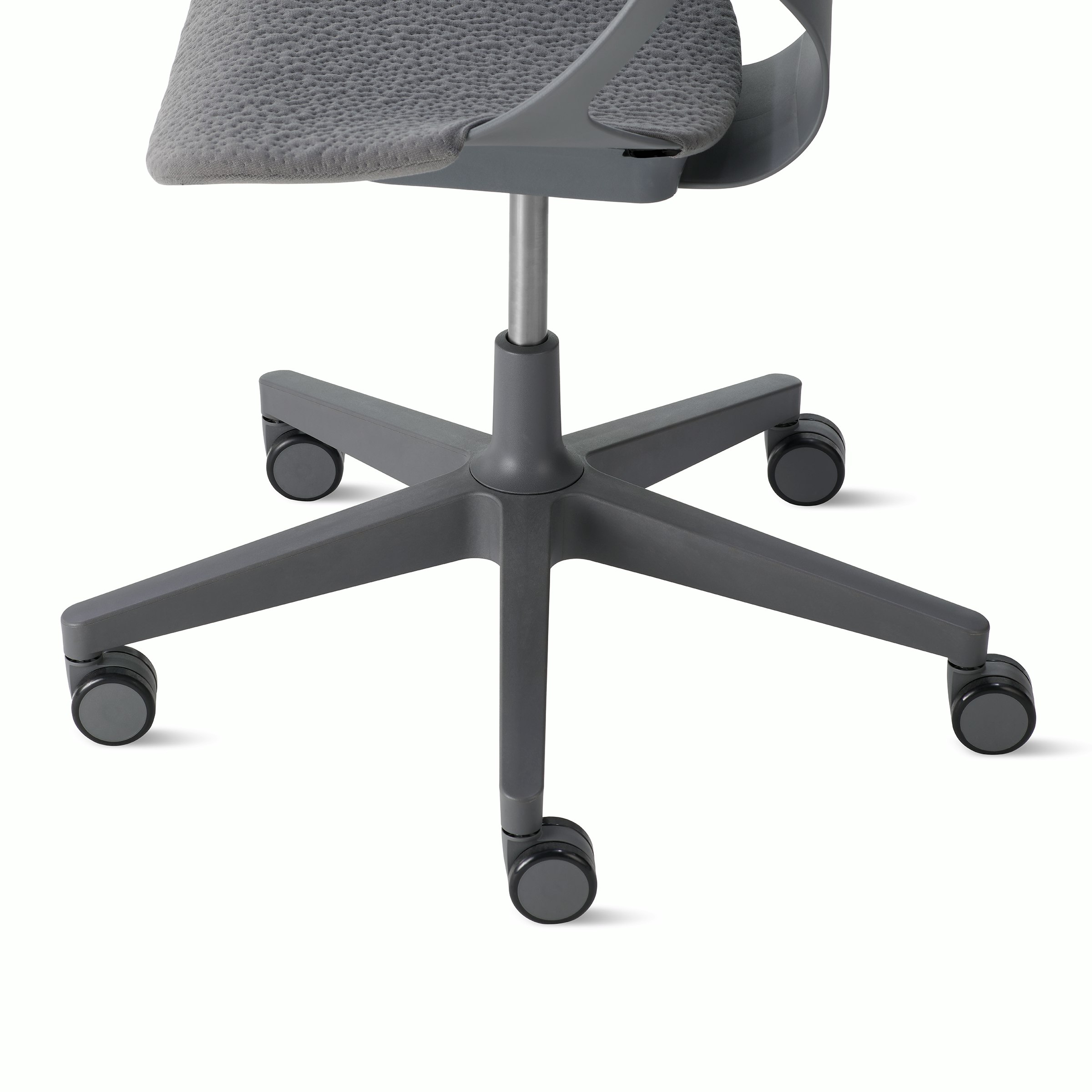 Front view of Zeph Chair's 5-star base