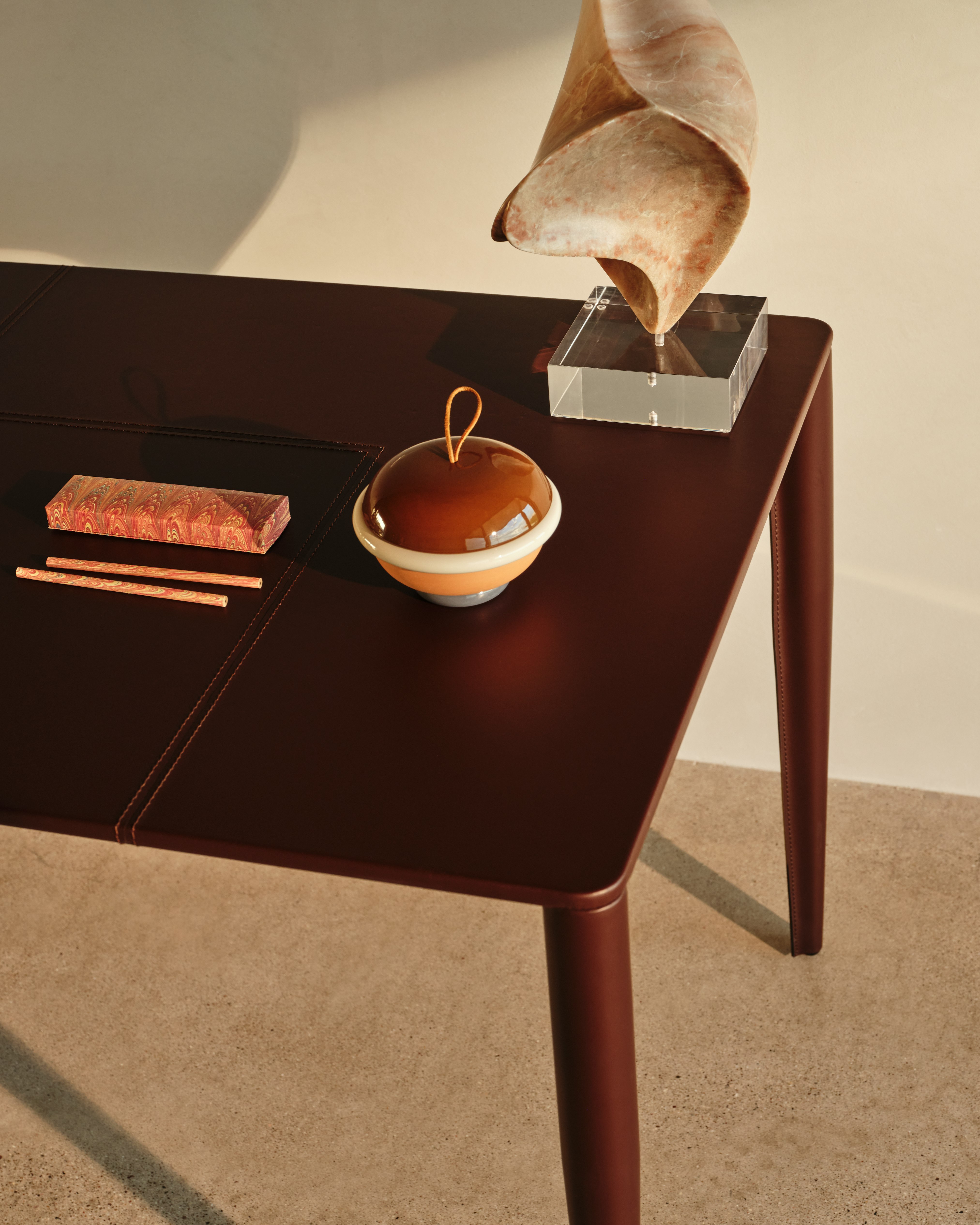 Vella Leather Desk
