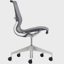 Side view of a Setu chair without arms in grey.