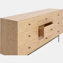 Loop Nine Drawer Dresser - Oak,  Black