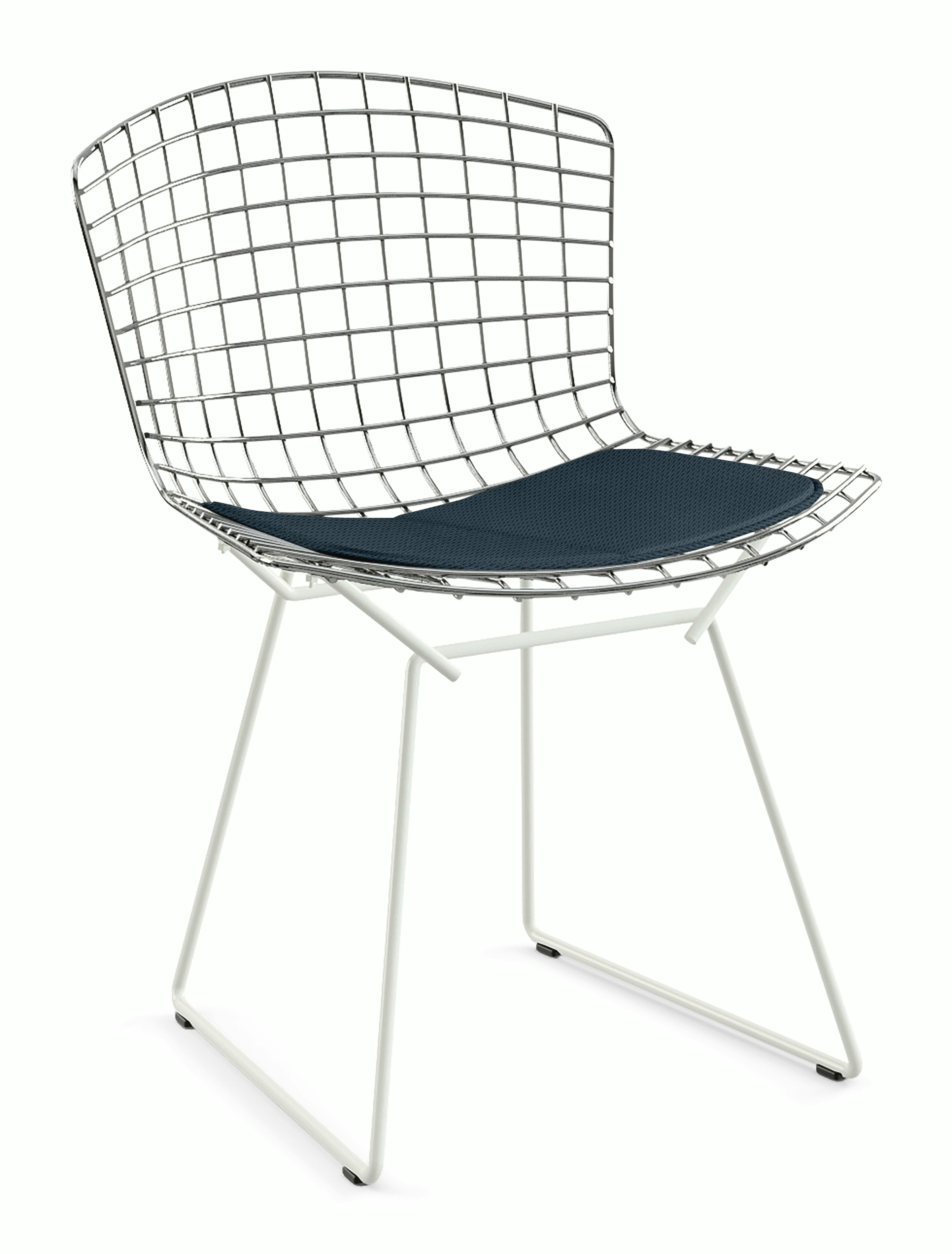 Bertoia Two-Tone Side Chair with Seat Pad
