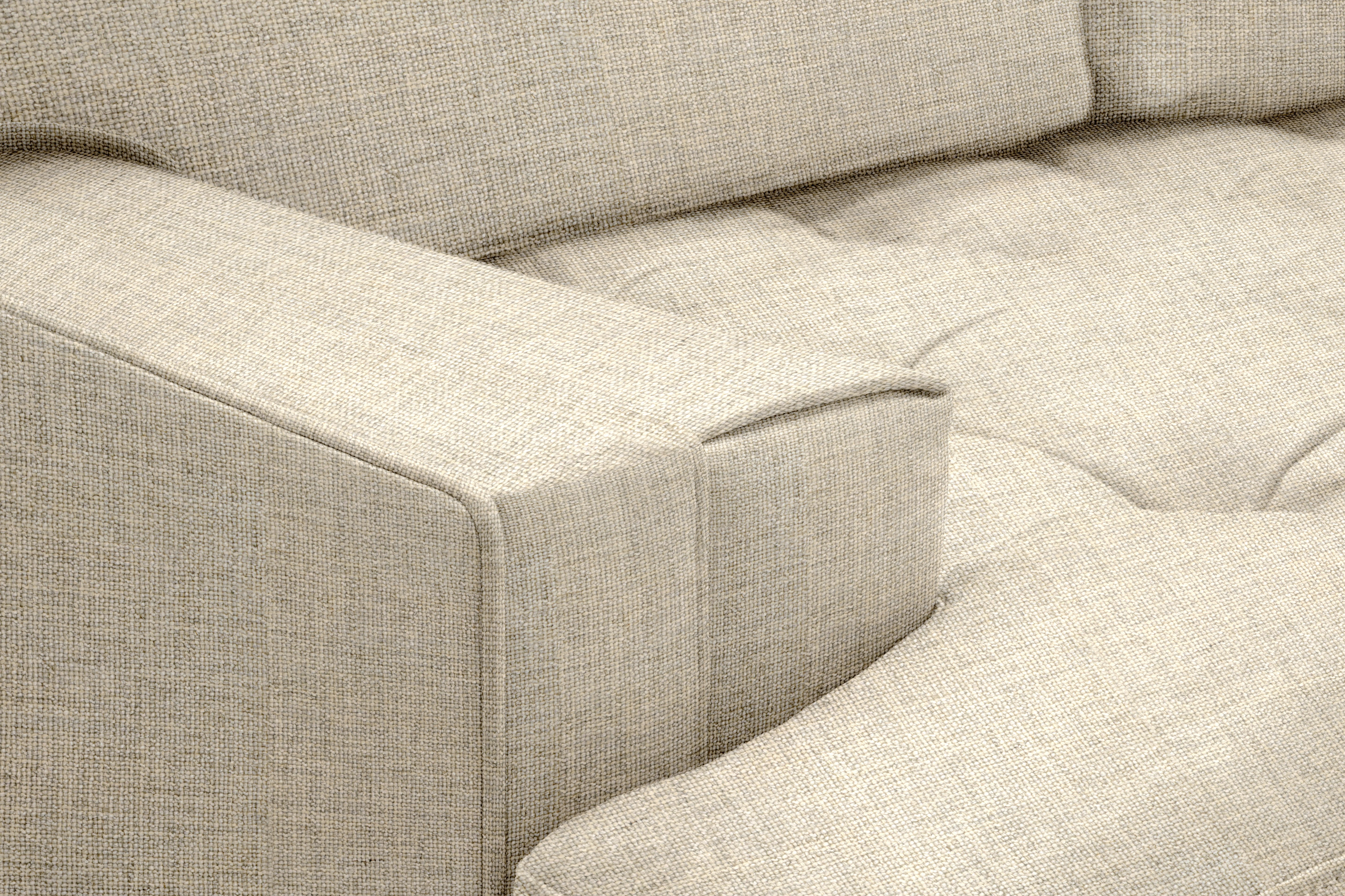 Forster Sofa - Amelia,  Bisque,  Oak