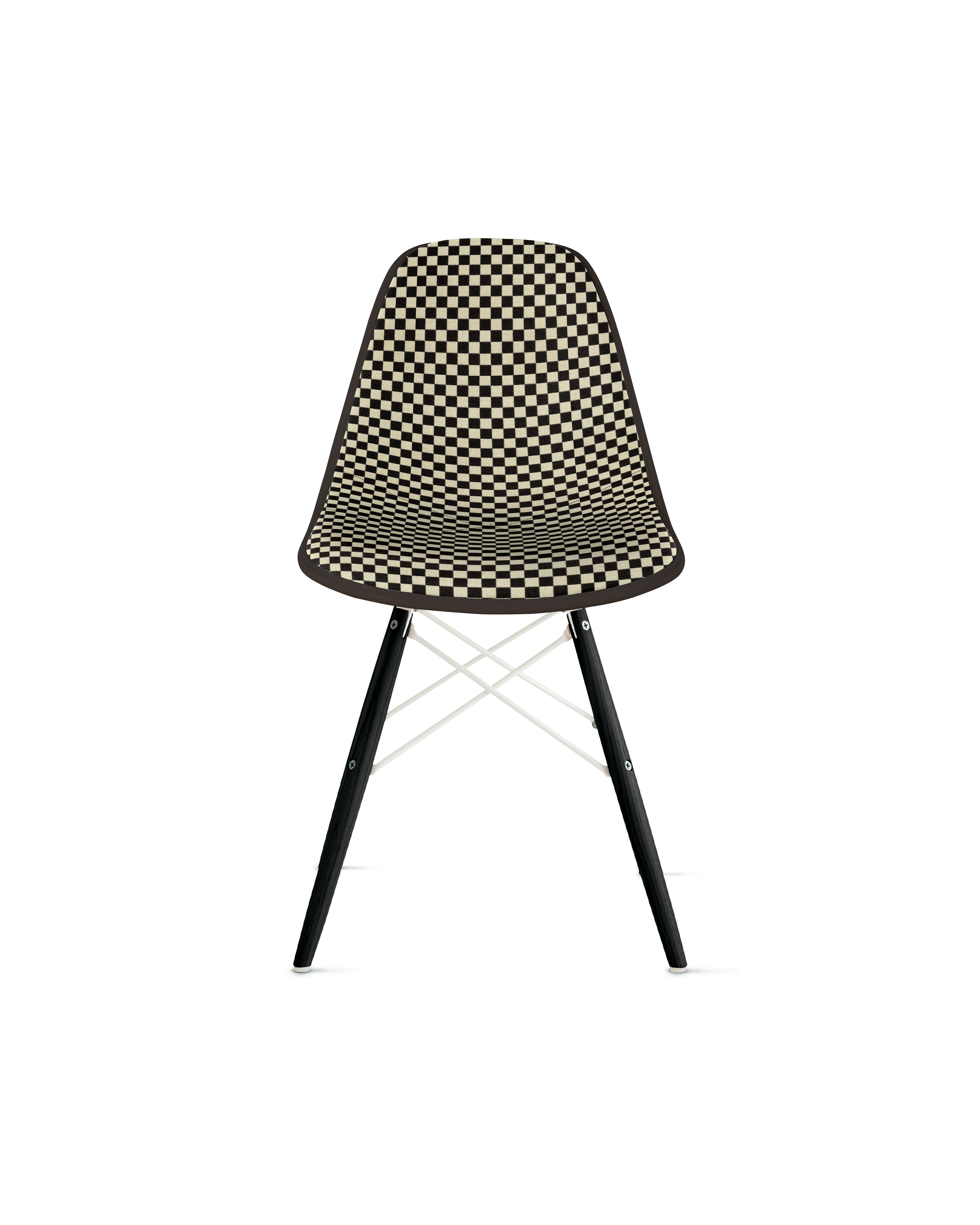 Eames Upholstered Molded Plastic Side Chair