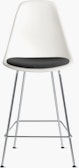 Eames Molded Plastic Stool with Seat Pad