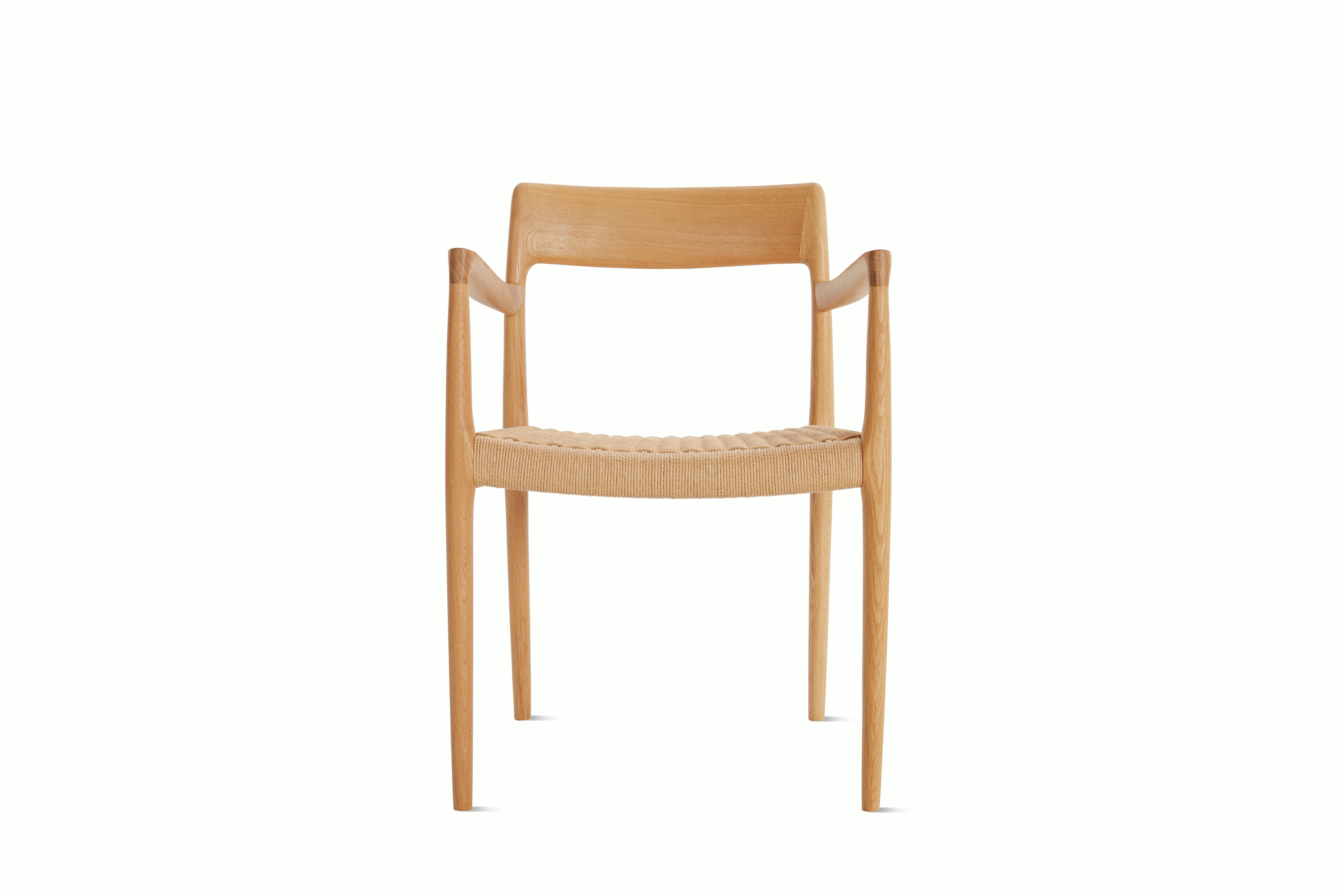 Moller Model 57 Armchair with Woven Seat