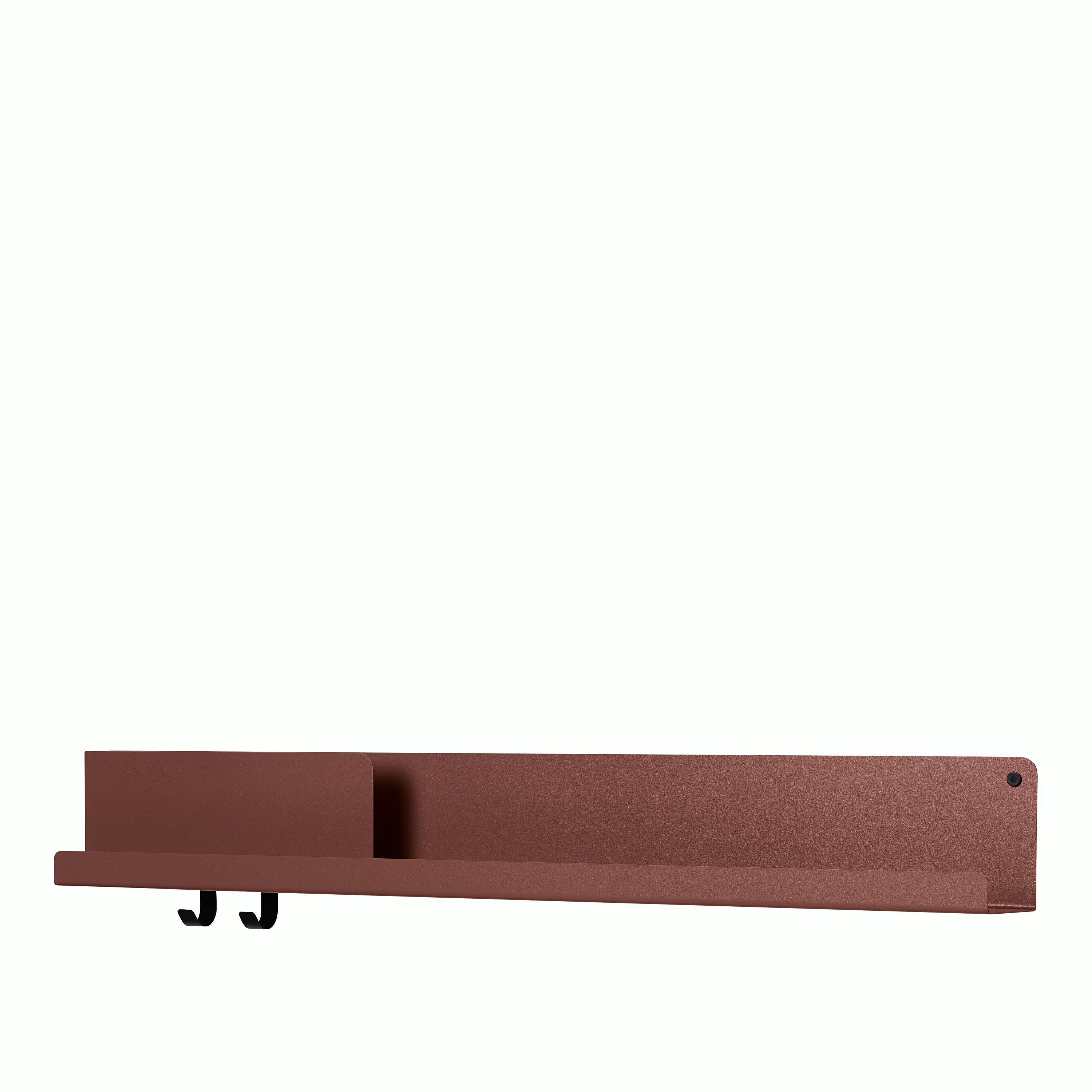 Folded shelf large deep red