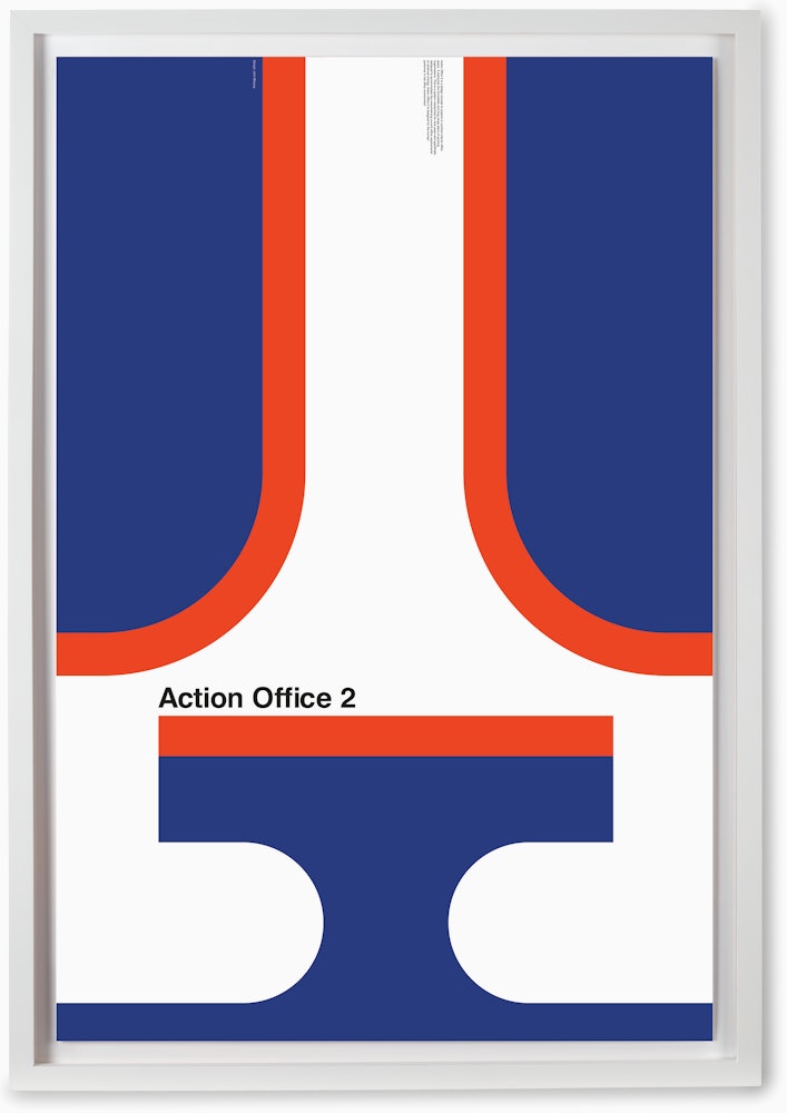 Action Office 2 By John Massey - Framed,  White