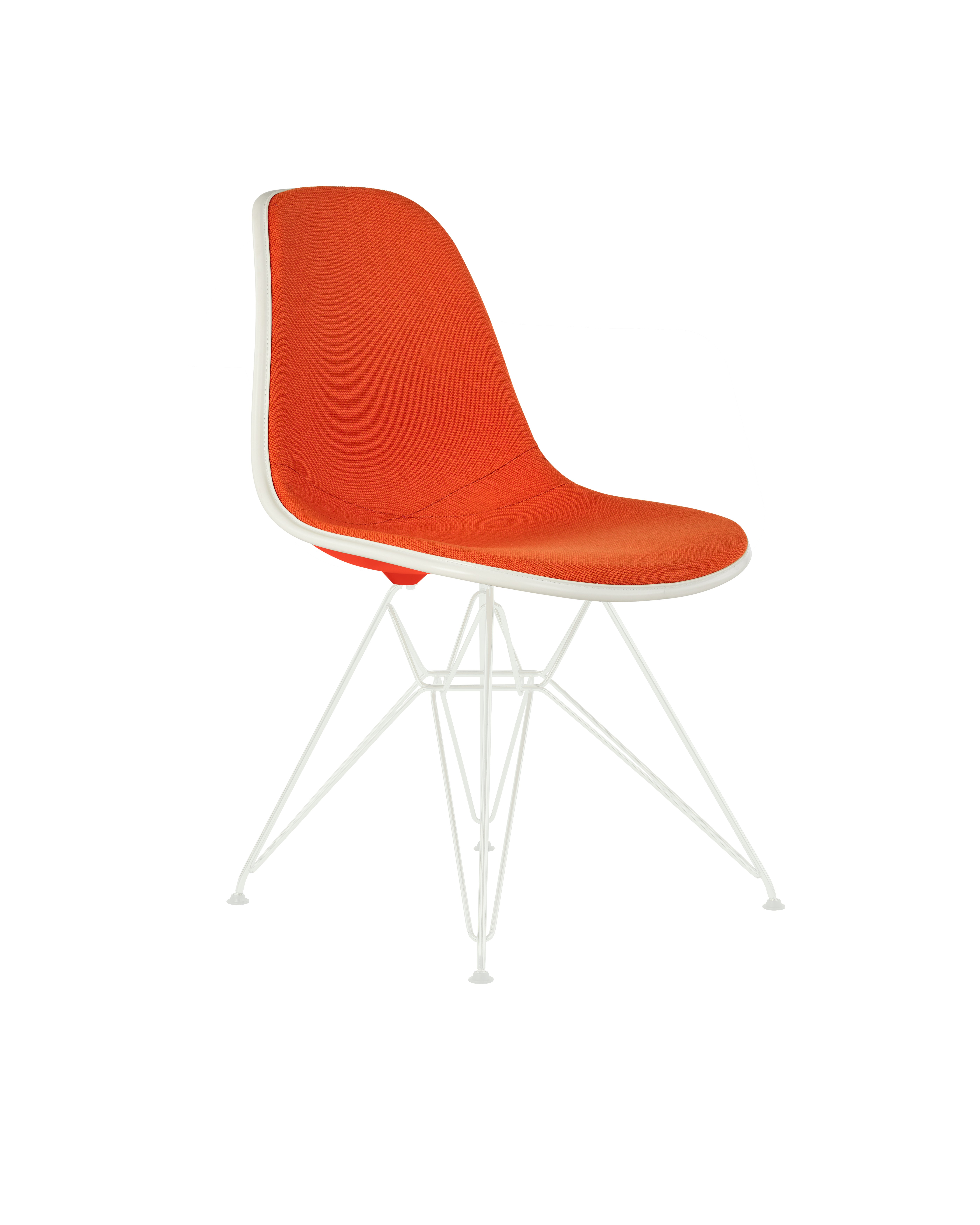 Eames Upholstered Molded Plastic Side Chair