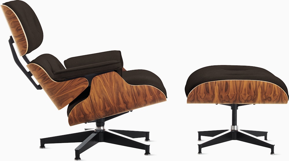 Eames Lounge and Ottoman in Prone and Stow leathers