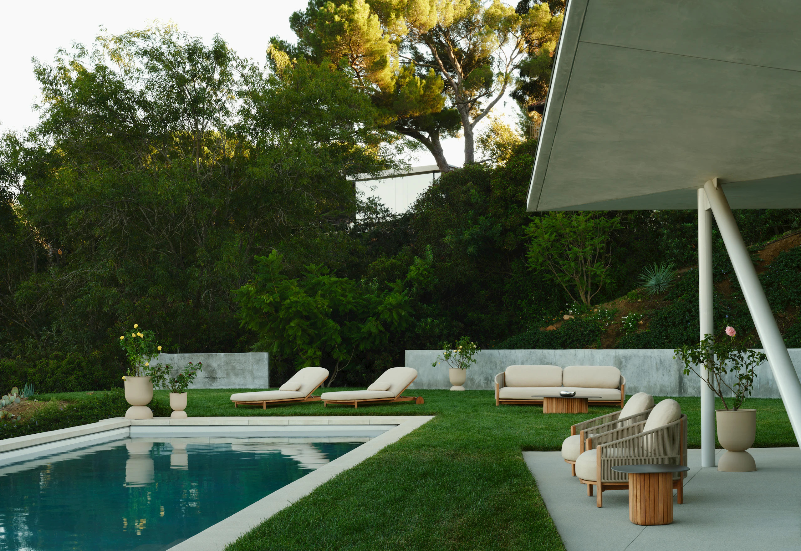 Softlands Outdoor Sofa and Softlands Outdoor Adjustable Chaise Lounge