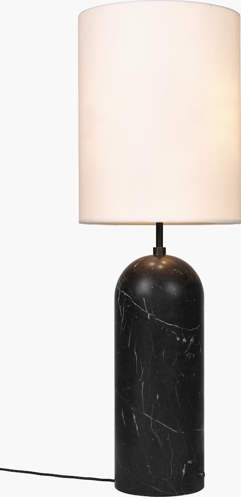 Gravity XL Floor Lamp in Black Marble