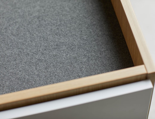 Anchor PET Liner Accessory, Smoke anchor tray top liner PET felt mobile pedestal accessory personal storage organization goldmound yellow