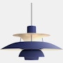 PH5 Pendant Lamp - Standard, Monochrome Dusty Indigo