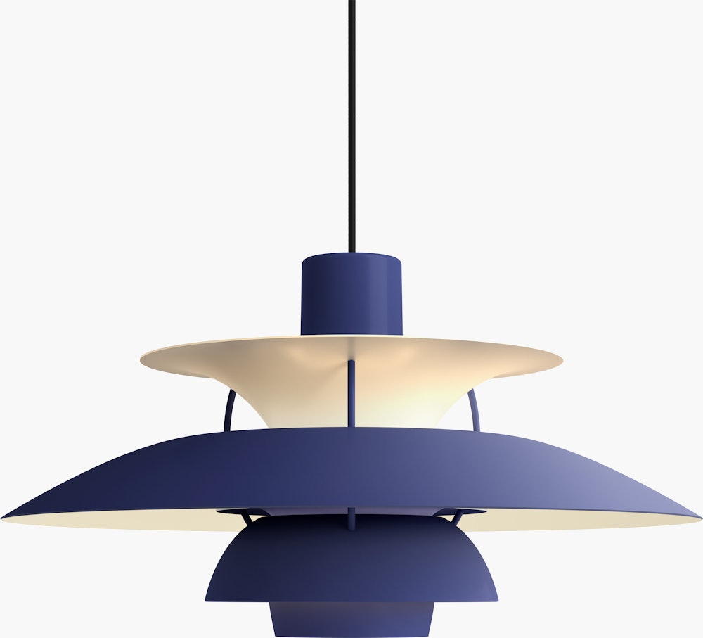 PH5 Pendant Lamp - Standard, Monochrome Dusty Indigo