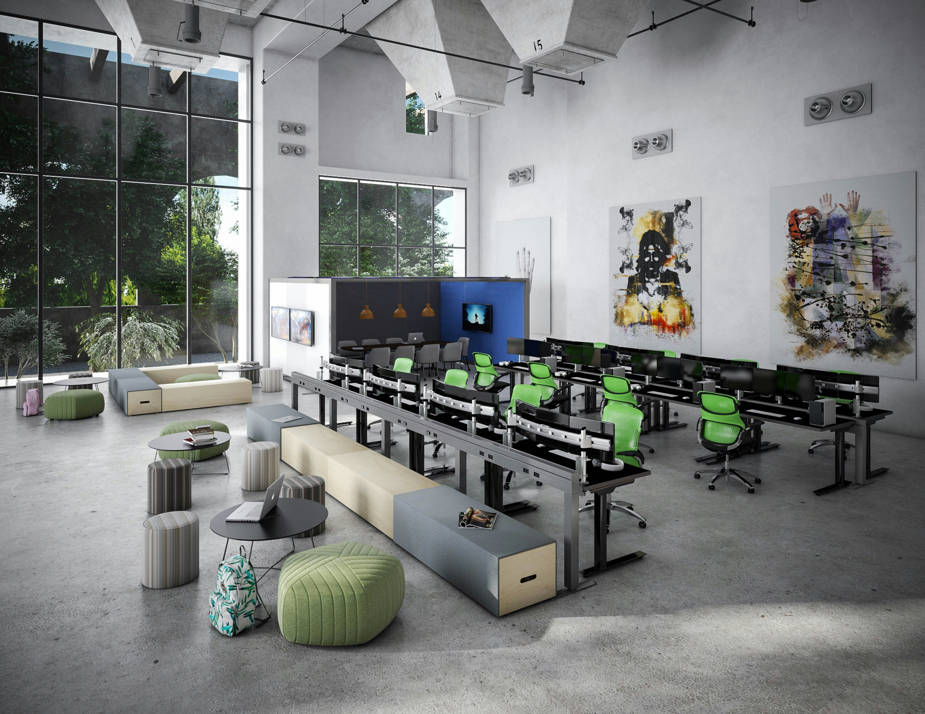 antenna power beam rockwell unscripted steps muuto five pouf rockwell unscripted occasional table k. stand height-adjustable desk rockwell unscripted creative wall sapper multiple monitor beams university education college gaming technology esports