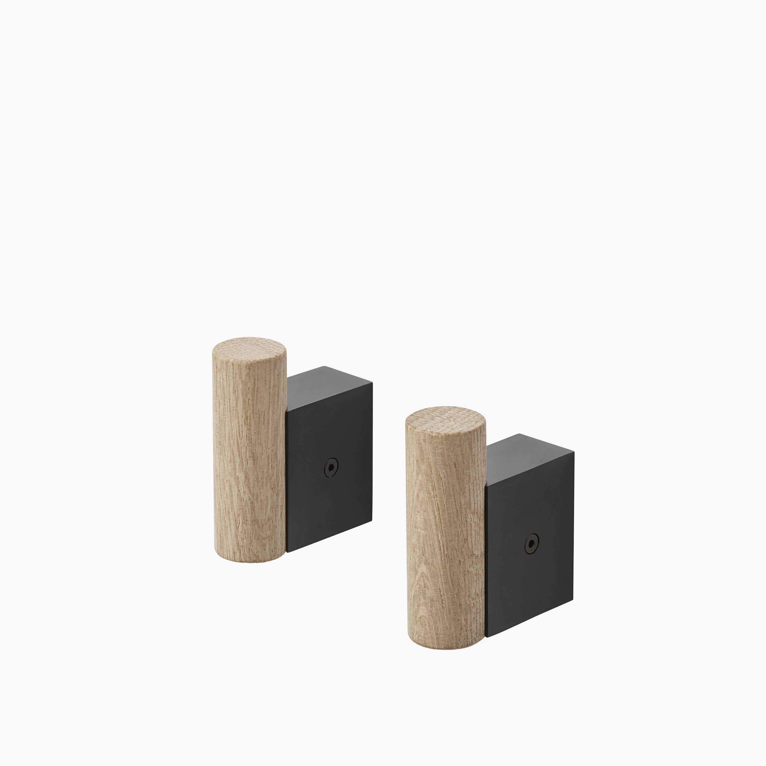 Attach coat hooks black oak 2 set Muuto 5000x5000