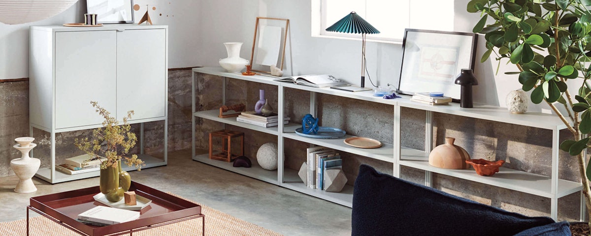 New Order Bookshelf - Low Triple + Cabinet