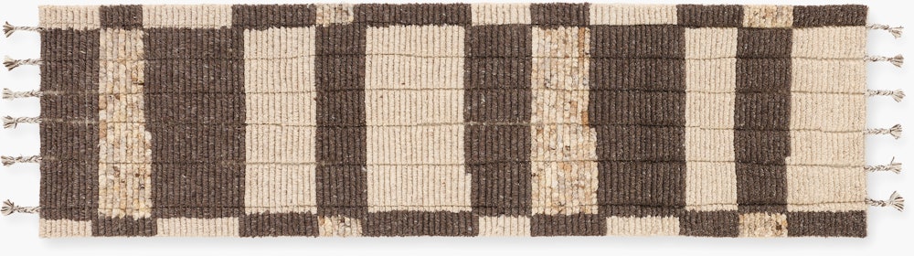 Bennett Rug,  Checker,  Ivory,  Runner