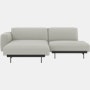 In Situ Modular Sofa- 2 Seater Sofa,  Configuration 6,  Left Chaise Sectional,  Clay,  12 Light Grey