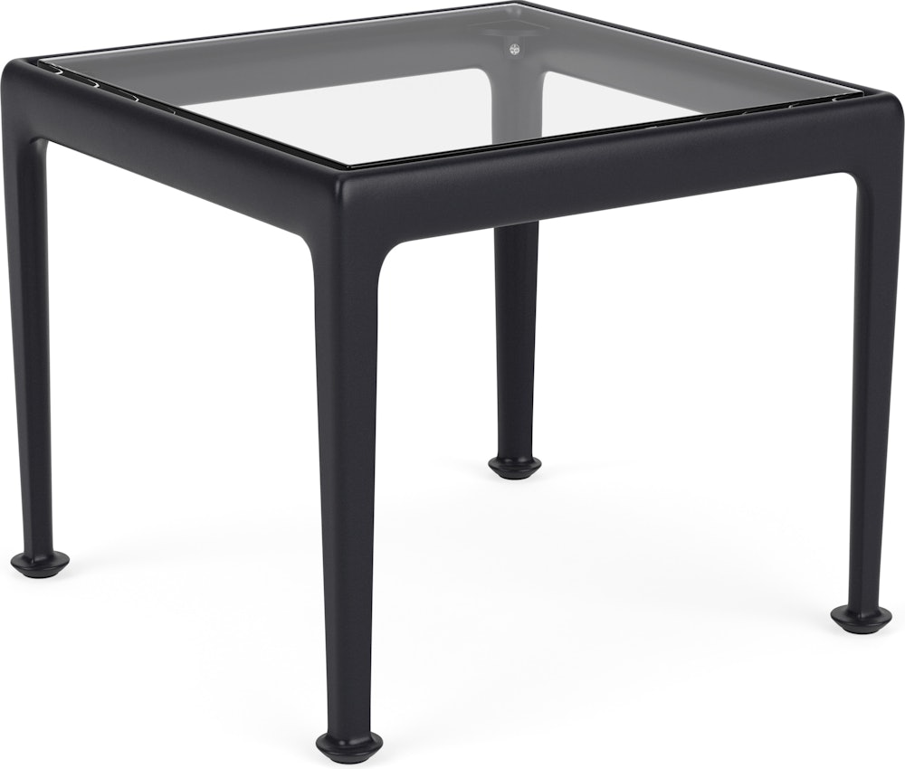 1966 End Table - Clear Glass, Onyx
