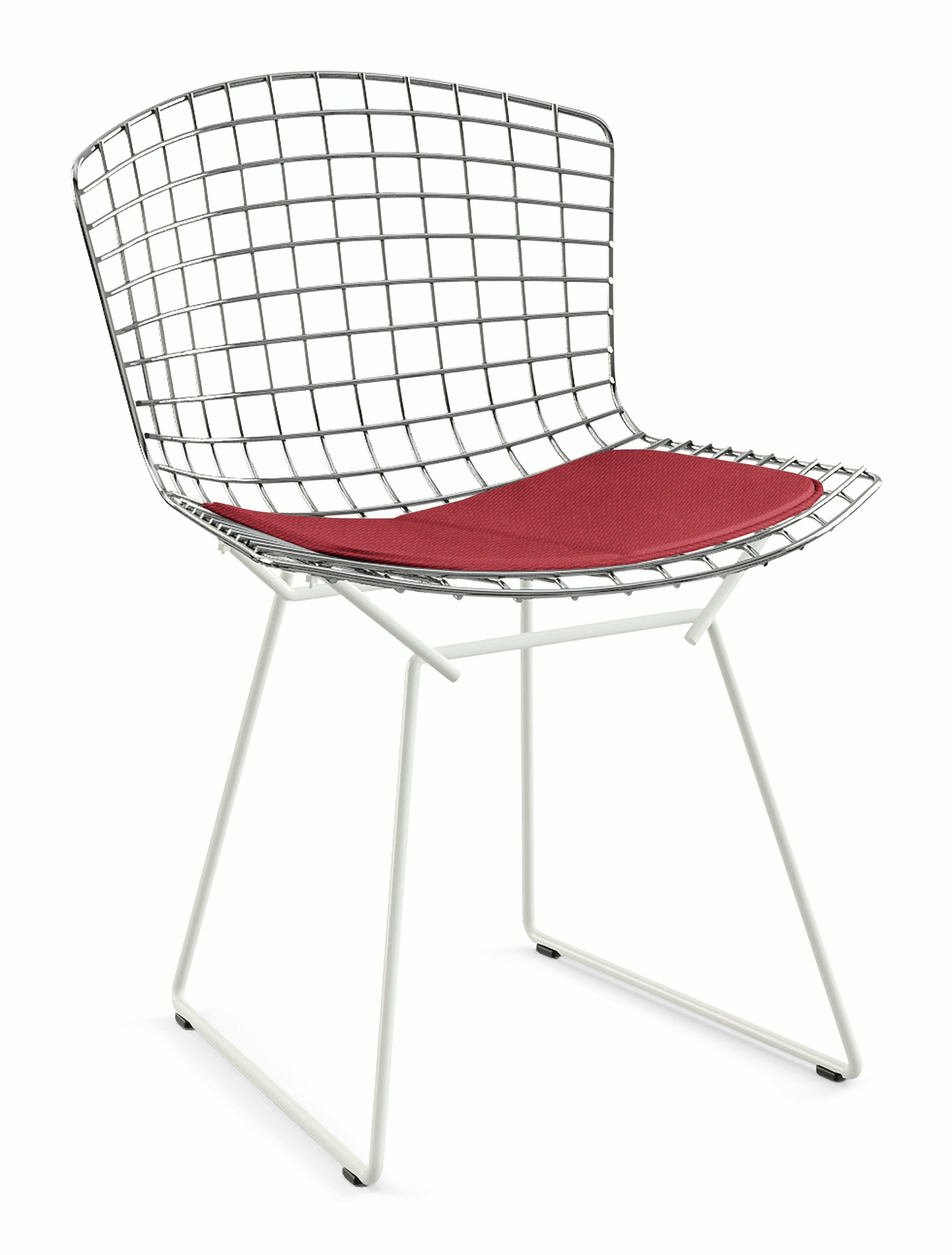 Bertoia Two-Tone Side Chair with Seat Pad