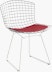 Bertoia Two-Tone Side Chair with Seat Pad