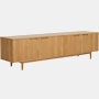 Raleigh Media Unit - 82",  Oak"