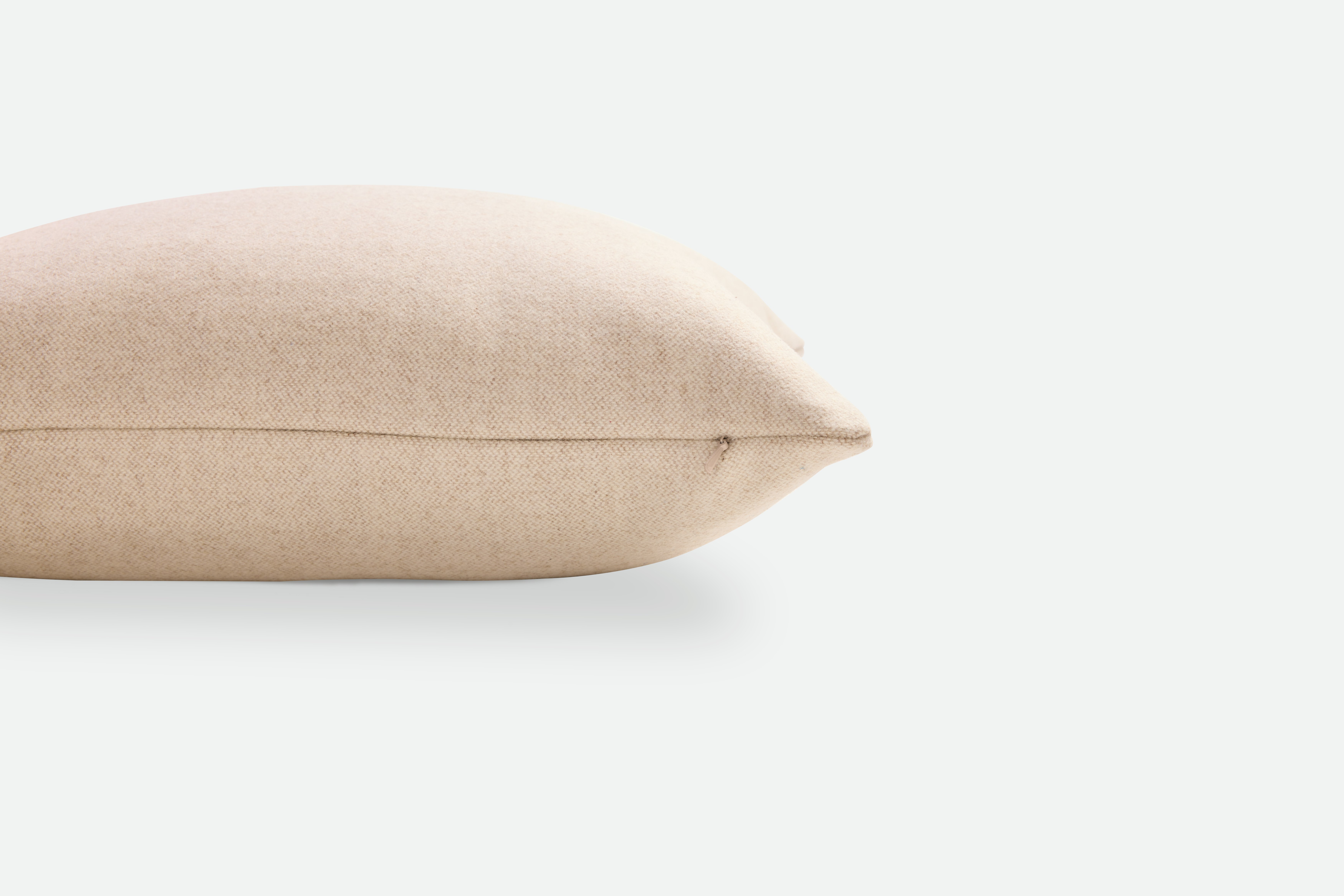 Pecora Pillow - 18x18",  Square,  Cream"