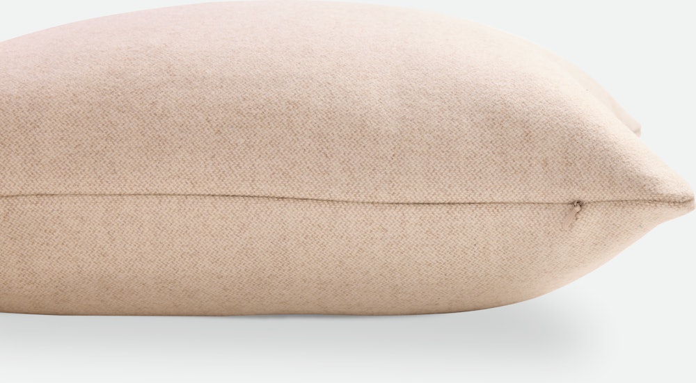 Pecora Pillow - 18x18",  Square,  Cream"